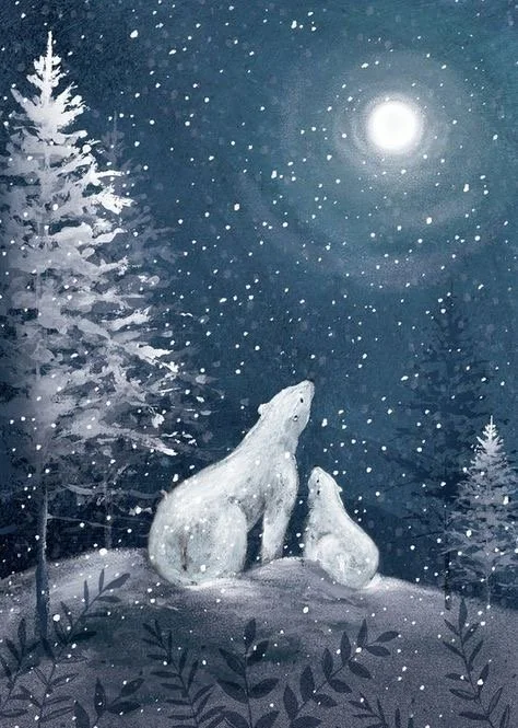 水彩画　「Polar Moon」 Step-By-Step Painting Workshop — The Art Studio